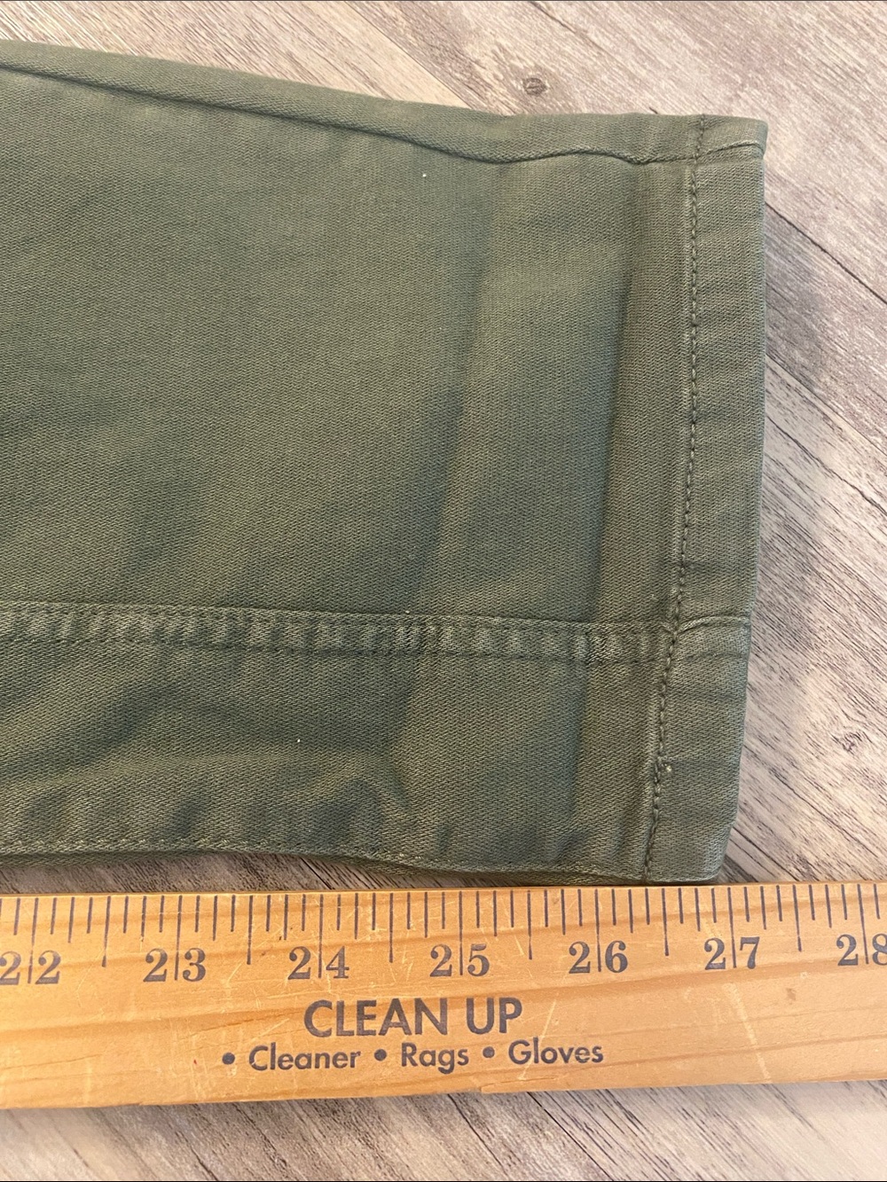 Anthropologie Pilcro Cotton
Straight Leg Pants Army Green Sz 27 - Picture 4 of 10